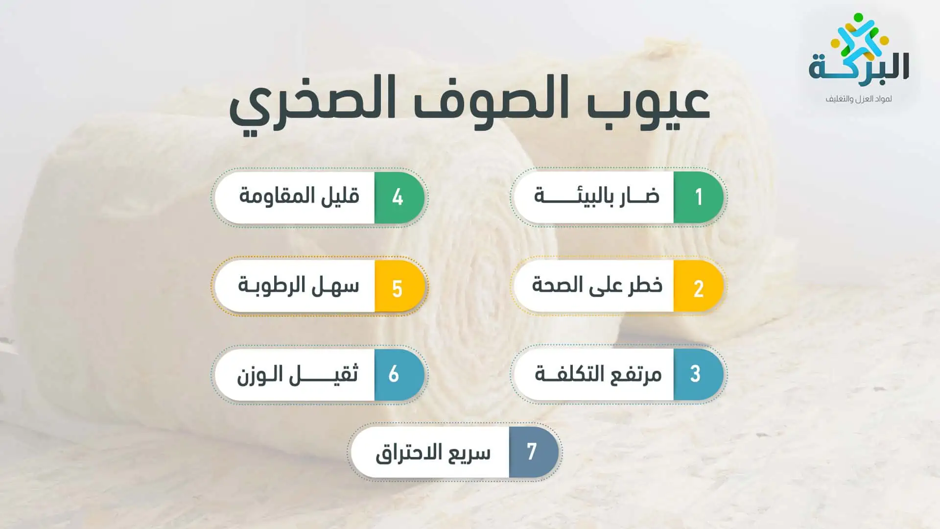 عيوب الصوف الصخري وكيف يتفوق العزل بفوم البولي إيثيلين على تلك العيوب 1 عيوب الصوف الصخري